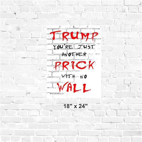 Anti Trump Printable Poster Trump Youre Just Another Etsy