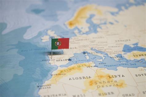 Search and share any place. The Flag Of Portugal In The World Map Stock Image - Image of paper, location: 140264101