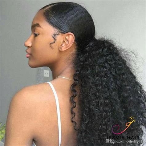 Full And Sleek Deep Wave Ponytail Hairstyle Very Nice Hairstyle For
