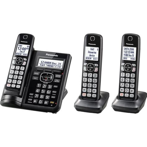 Panasonic Pankxtgf543b Kx Tgf543b Trio Cordless Phone 1 Black