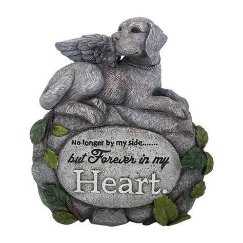 Honor Your Beloved Pet With This Dog Memorial Statue Gray Dog