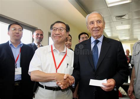 Israeli President Shimon Peres Editorial Stock Image Image Of China