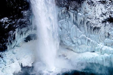 Frozen Waterfall Icicles Stock Image Image Of January 96533187