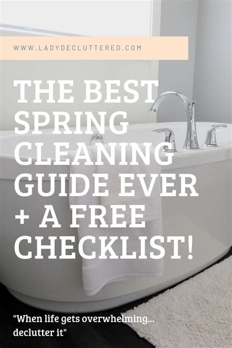 14 Day Spring Cleaning Checklist Lady Decluttered Spring Cleaning