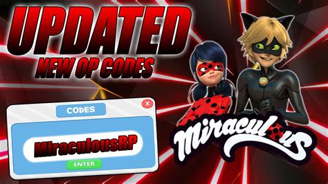 All New Op Codes Roblox Miraculous Rp 2021 Youtube