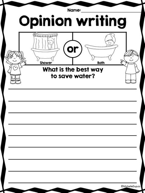 Opinion Writing Prompts For 2nd Grade