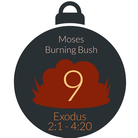 Moses Burning Bush Jesse Tree Day 9 The Jesse Tree Advent Ure