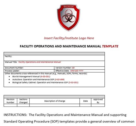 Printable Instruction Manual Templates Operation User Manual Best Collections