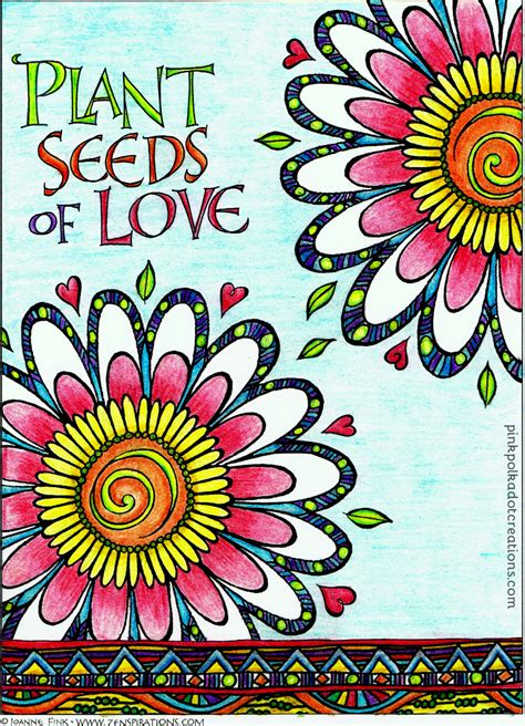 Plant Seeds Of Love Pink Polka Dot Creations