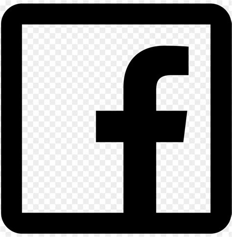 Facebook Logo Transparent Black And White Png Image With Transparent Background Toppng