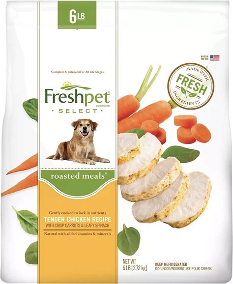 Freshpet Healthy And Natural Dog Food Fresh Chicken Recipe 6lb Pet