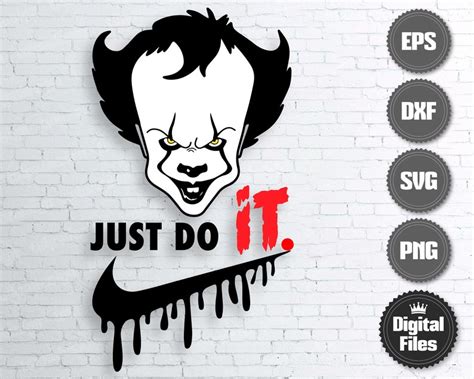 Pennywise Evil Face Svg Cut File For Cricut Nike Just Do