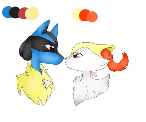 Lucario And Braixen By Catawolfy On Deviantart