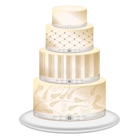Decorated Wedding Cake Stock Vector Illustration Of Wedding 165869084