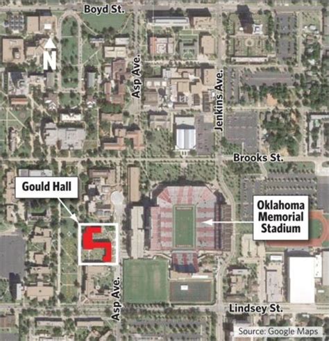 University Of Oklahoma Campus Map Maps For You