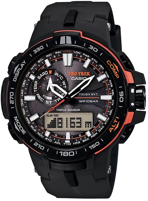 The bar value indicates the number of atmospheres to which water resistance is ensured. Casio Pro Trek 6000 | RunnerClick