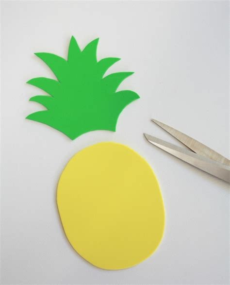 Kids Craft Pom Pom Pineapple My Poppet Makes