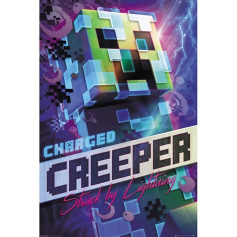 poster minecraft charged creeper nosoloposterscom