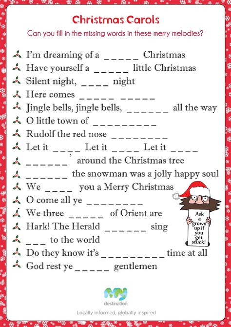 Some pictures are not what they seem and some offer a simple puzzle for you to solve. Christmas Music Puzzles Worksheets | Printable Worksheets