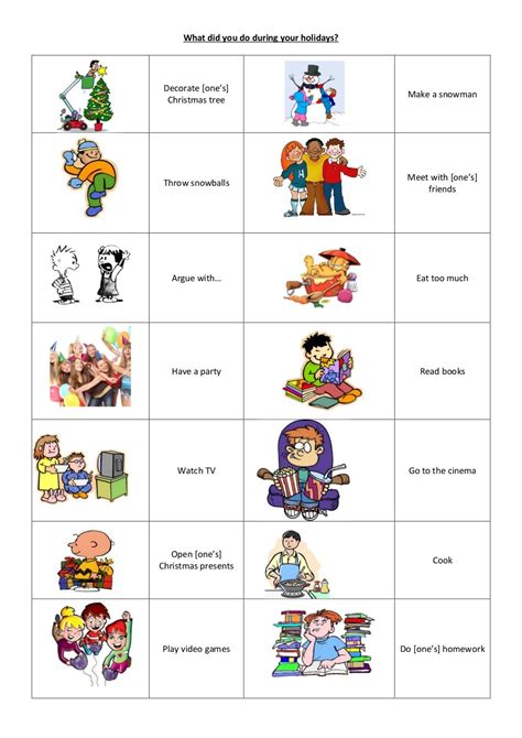 What did you do during your holidays?