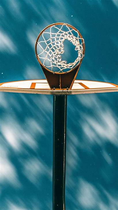 Basketball Ring Grid Background Clouds Sky Galaxy