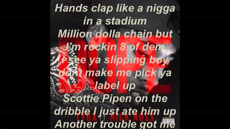 Tyga Ft Rick Ross 187 Dope With Lyrics Youtube