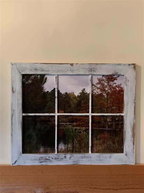 11x14 Rustic Window Picture Frame Window Picture Frame Etsy Rustic