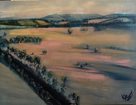 Outback Australia 76cm X 100cm Acrylic On Linen Canvas Painting