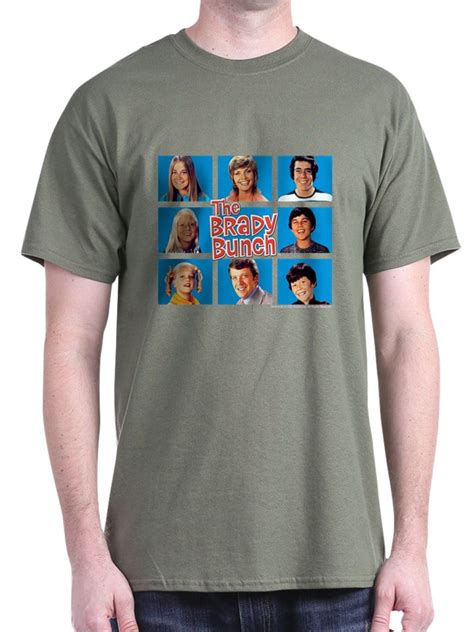 Cafepress The Brady Bunch Grid Dark T Shirt 100 Cotton T Shirt