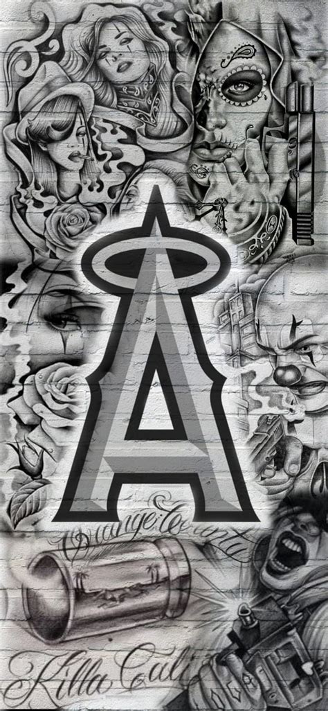 1080x2340px 1080p Free Download Anaheim Gangster Angels Art