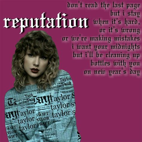 Taylor Swift Reputation Album Lyrics Selectpgcom