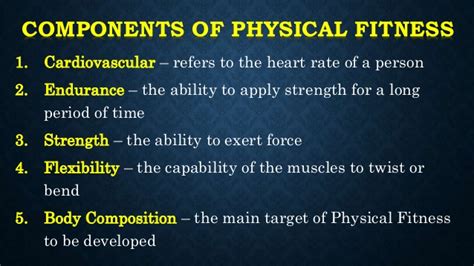 What Are The 5 Components Of Physical Fitness Gravity Fitness