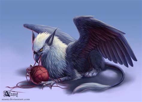Black Griffin Id By Azany On Deviantart Fantasy Beasts Mythical
