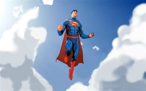 Superman Flying Wallpaper Wallpapersafari