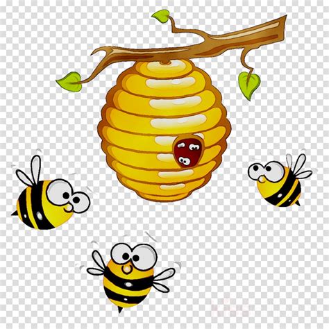 Honey Background Clipart Honey Beehive Bee Transparent Clip Art