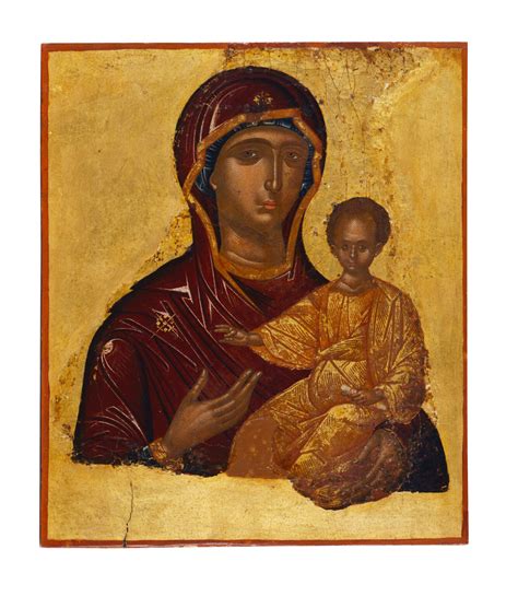 Icon Depicting The Virgin Hodegetria Canellopoulos Museum