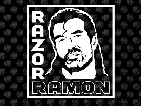 Razor Ramon Scott Hall WWE Fan Vintage Inspired PNG SVG Silhouette Cricut Vector Vinyl File