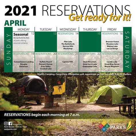 Saskatchewan Parks Summer Camping Reservation Schedule 2021 To Do Canada