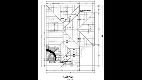 Complex Roof Plan In Auto Cad Made Easy Youtube