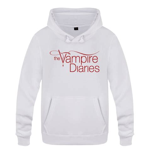 Vampire Diaries Hoodie Cotton Winter Teenages Vampire Diaries Logo