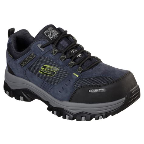 Buy Navy Black Skechers 77183 Mens Steel Toe Safety Shoes Online At