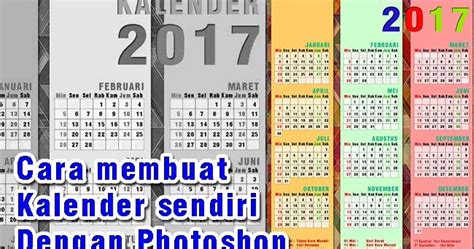 Cara Membuat Kalender Sendiri Dengan Photoshop Buku Ajaran Sma Smk