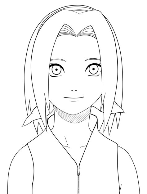 Easy Sakura Naruto Drawing Clip Art Library