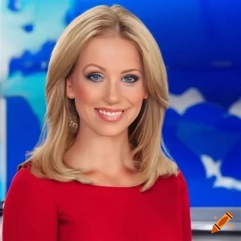 Blond Female News Anchor