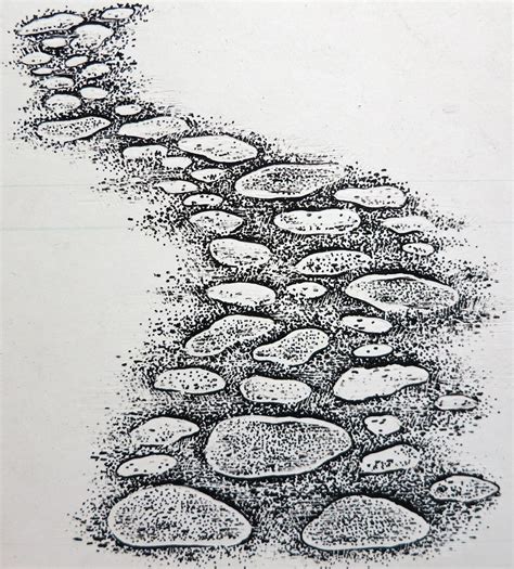 Cobbled Path By Stampscapes Stepping Stone Pathway Walkways Paths
