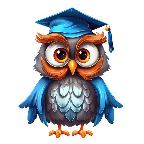 Cute Owl Graduation Clipart Illustration Ai Generative 27238801 Png