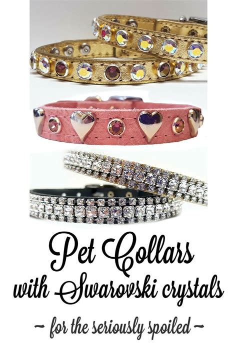 Customize her collar with name and phone number. Fancy designer dog and cat collars with Swarovski ...