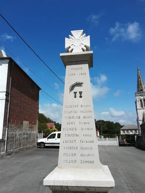 Monuments Aux Morts Bouvelinghem France World War I Memorials And