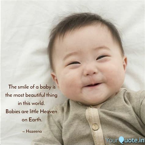 2 stare at the newborn baby when a baby smiles at you he is thinking i'm gonna have the best life ever with my mommy/daddy. The smile of a baby is th... | Quotes & Writings by Hazeena Sulthan | YourQuote