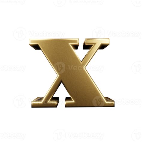Luxury Text Effect Letter X 3d Render 16325696 Png